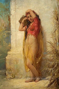 chica tímida mujer árabe Pinturas al óleo